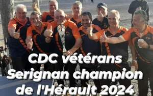 CHAMPIONS DE L'HERAULT VETERANS